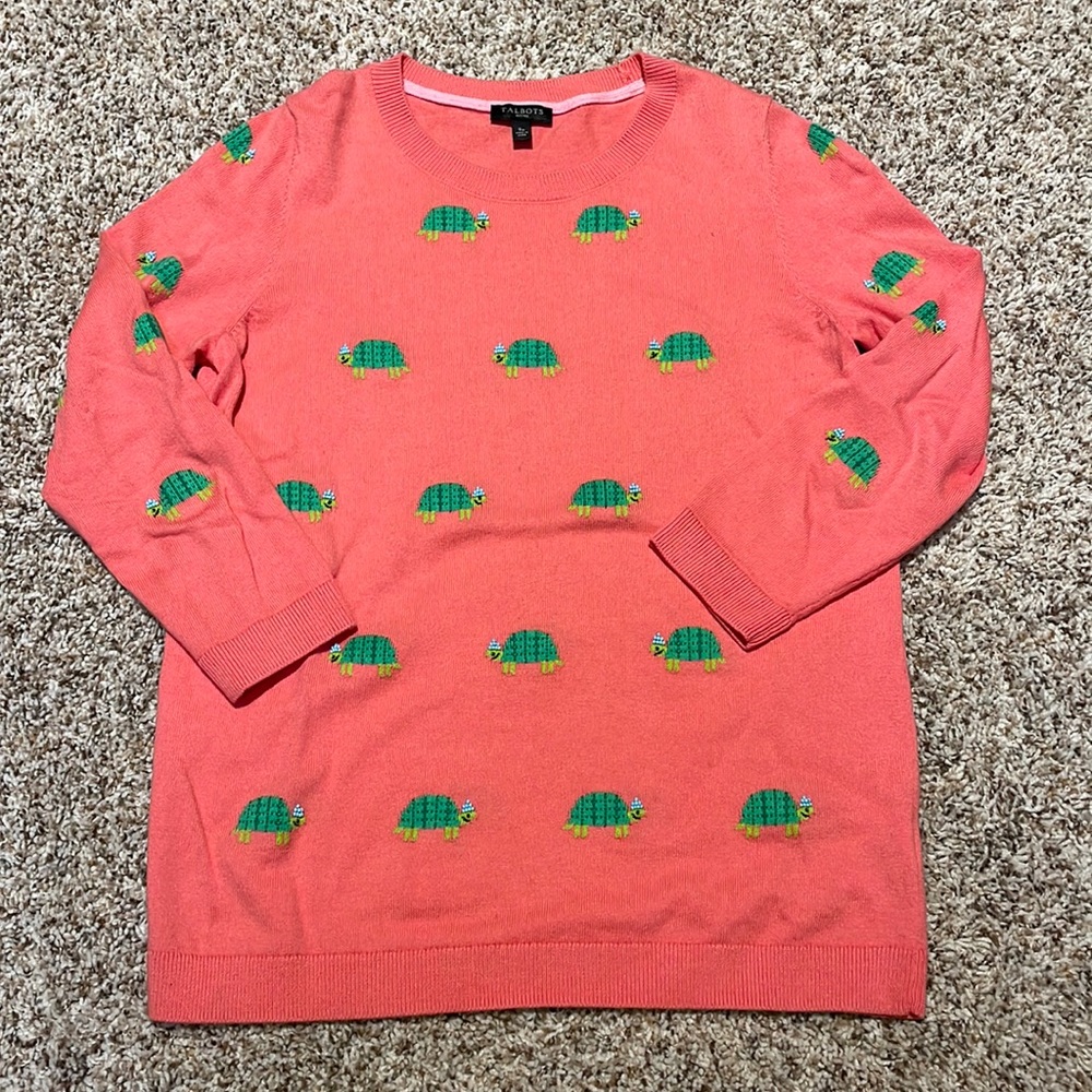 Talbots embroidered sweater. Great condition.